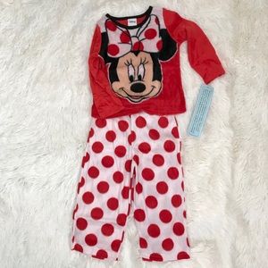 Disney Minnie Mouse Polka Dot 2pc Pajama Set